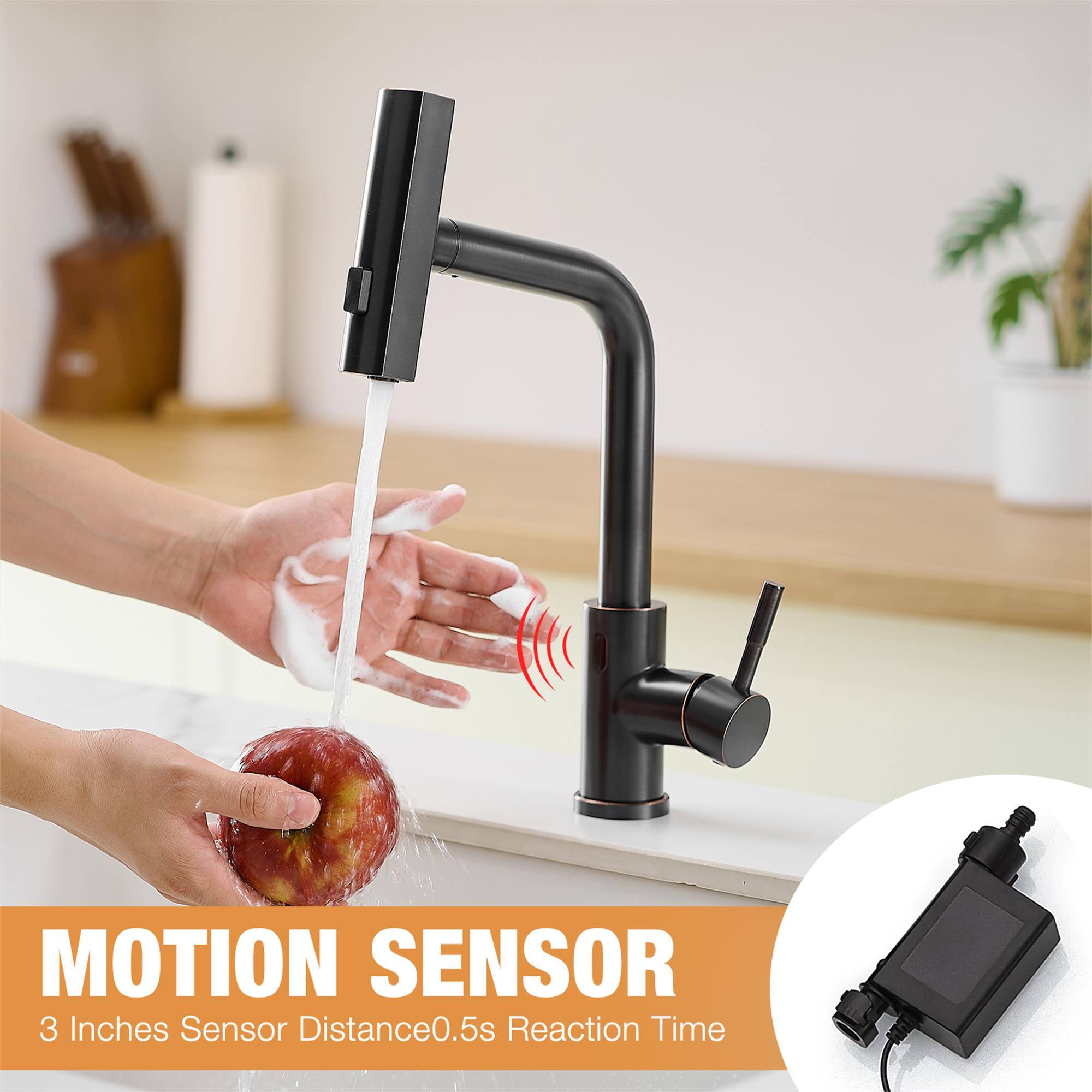 MOTION SENSOR  
3 Inches Sensor Distance  
0.5s Reaction Time
