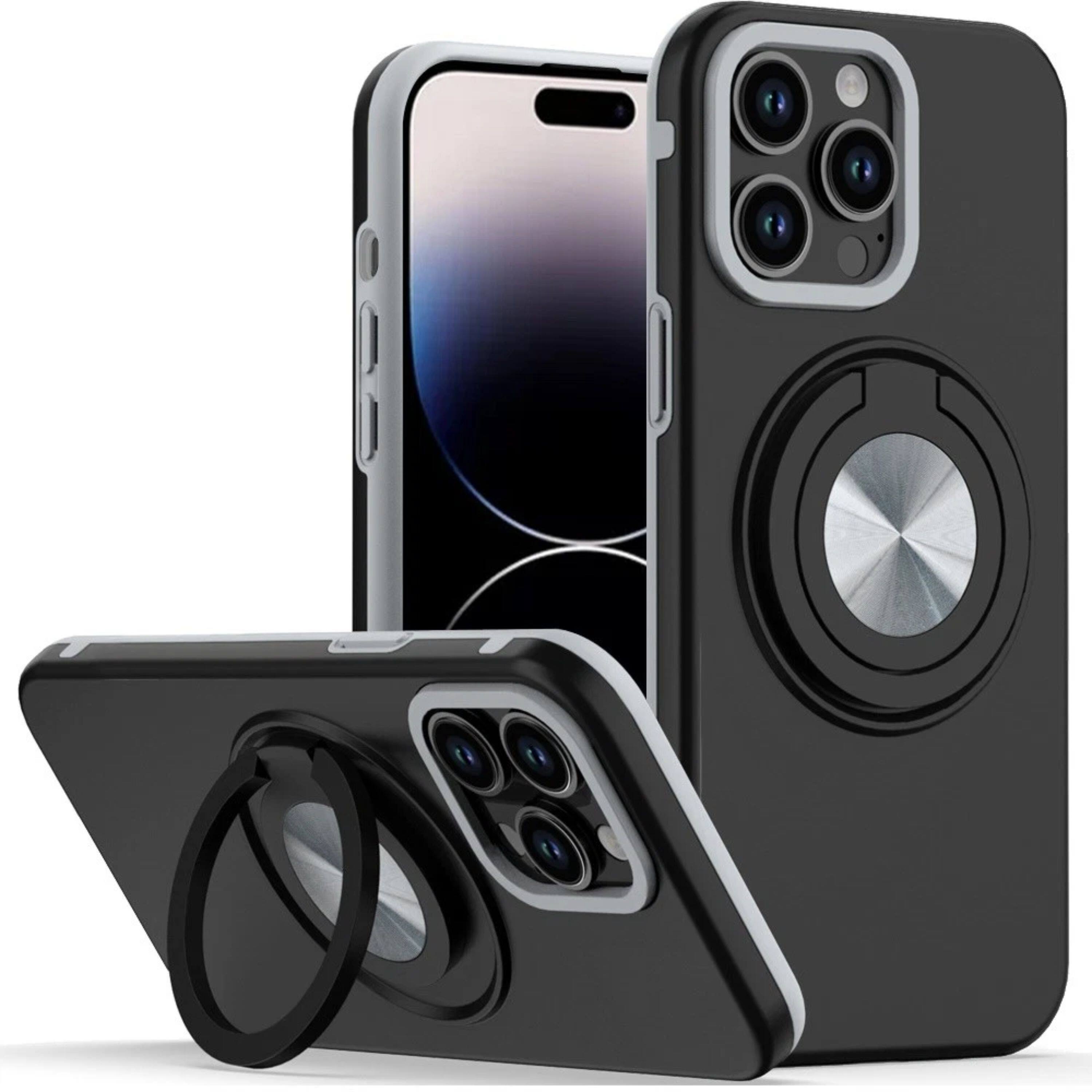 Kitcheniva - Rugged 360 Ring Stand Case For iPhone 14 Pro Max - Black price history on PriceWatchPro