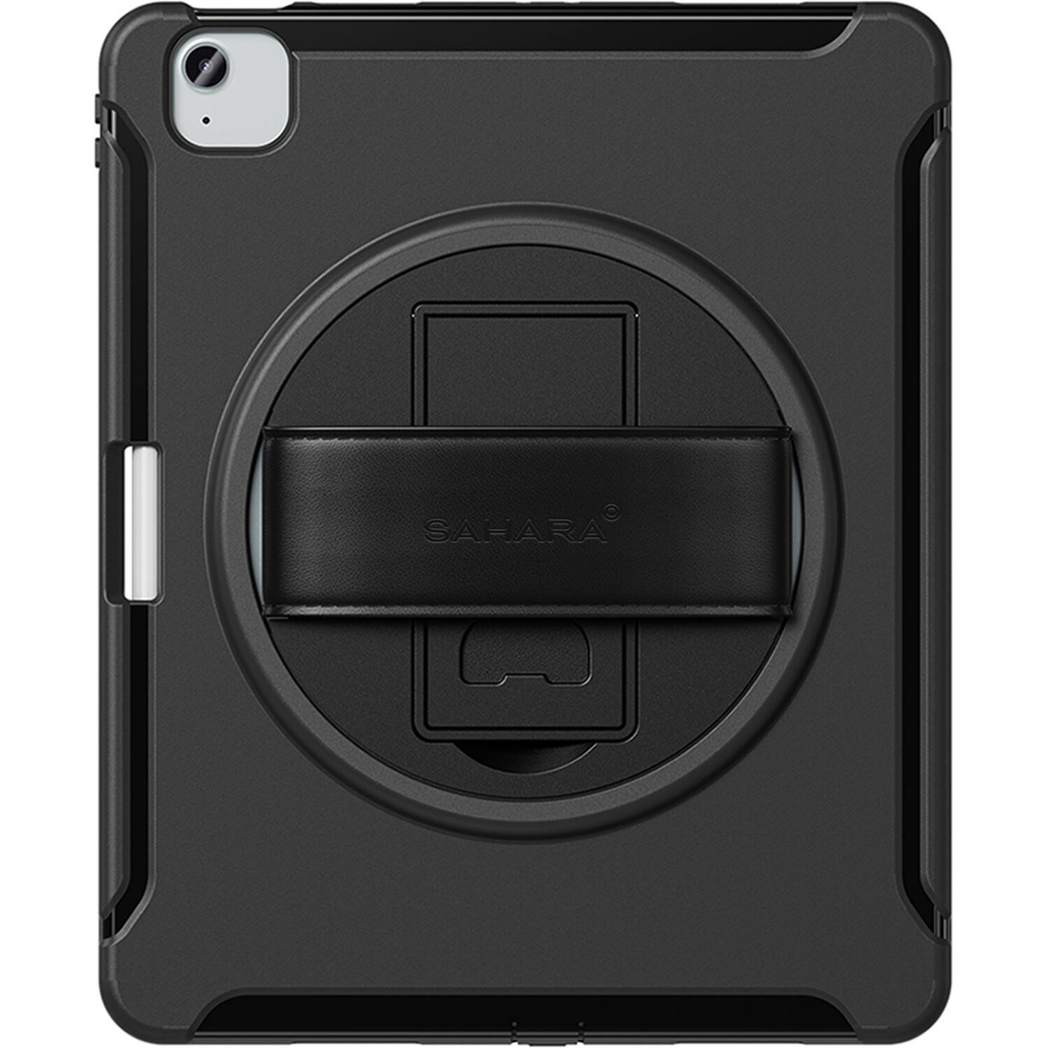 SaharaCase - Raider Series Heavy-Duty Case with Hand Strap for Apple iPad Air 11" M3/M2 - Scorpion Black