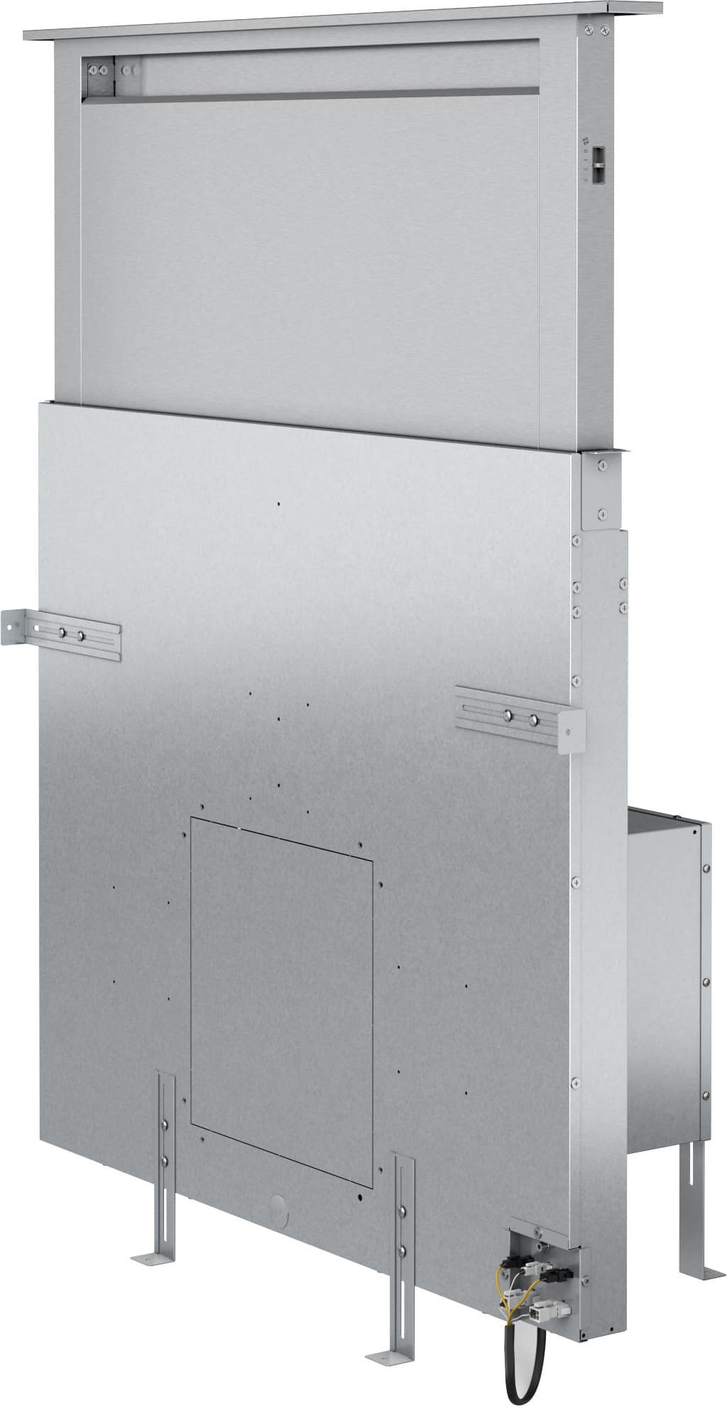 Alt View 24. Zephyr - Treviso 36 in. 600 CFM Telescopic Downdraft System with Single Blower - Stainless Steel.