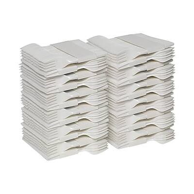 Alt View 3. SmartStock - Dixie Ultra Series-B Plastic Fork Refills, Medium-Weight, 960/Carton - White.