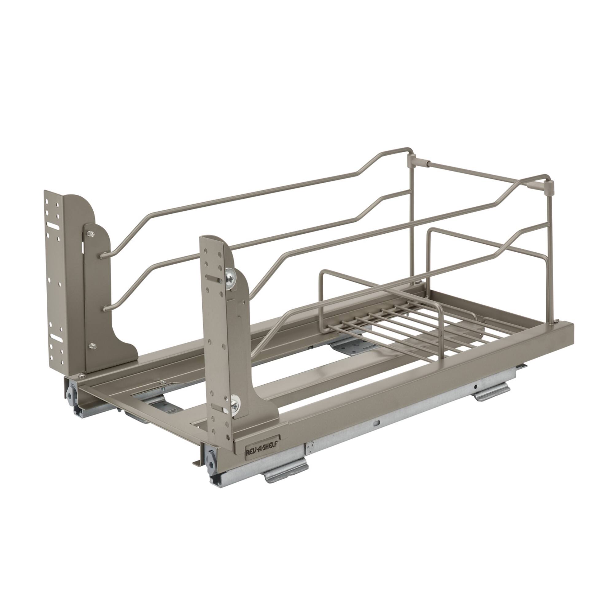 Alt View 8. Rev-A-Shelf - Rev-A-Shelf Pullout Kitchen Trash Can 50 qt. with Soft-close, 53WC-1550SCDM-112 - Champagne.