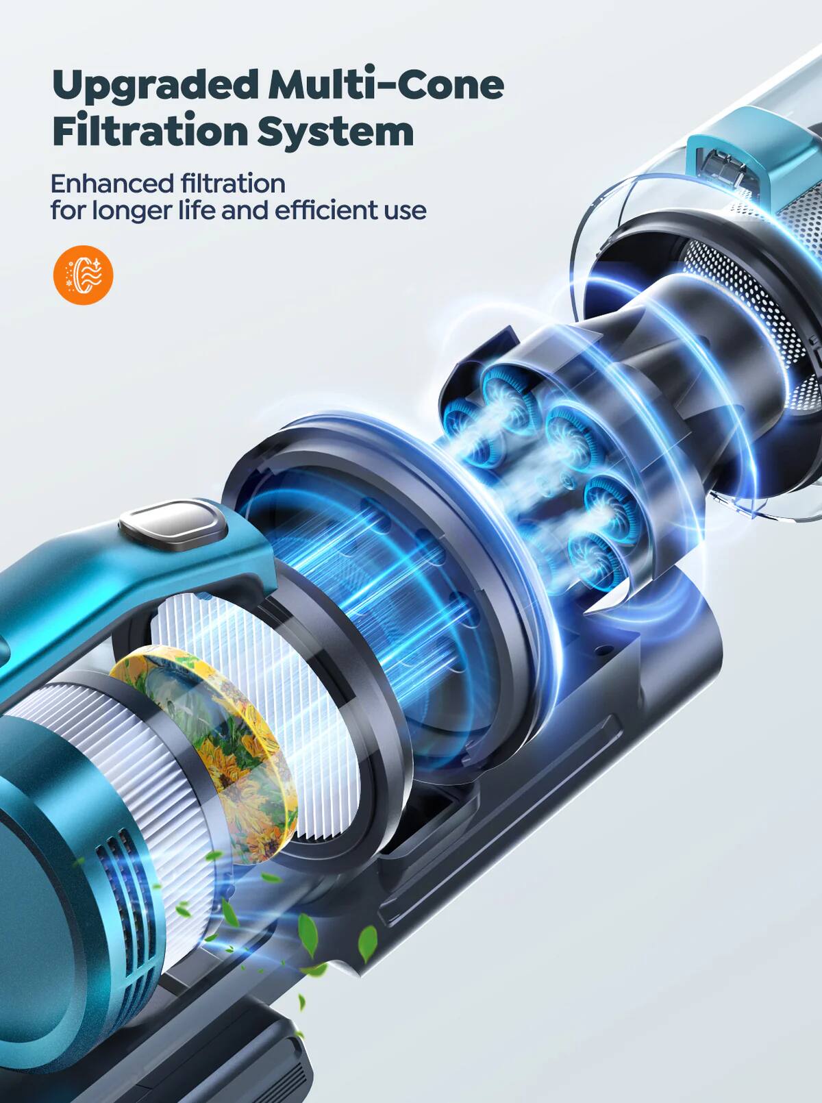 Upgraded Multi-Cone Filtration System

Enhanced filtration for longer life and efficient use