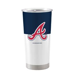 Logo Brands - Atlanta Braves 20oz. Colorblock Stainless Tumbler - Multicolor