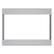 Front. Sharp - 27-in. Built-In Microwave Trim Kit for the SMC2266HS - Silver.