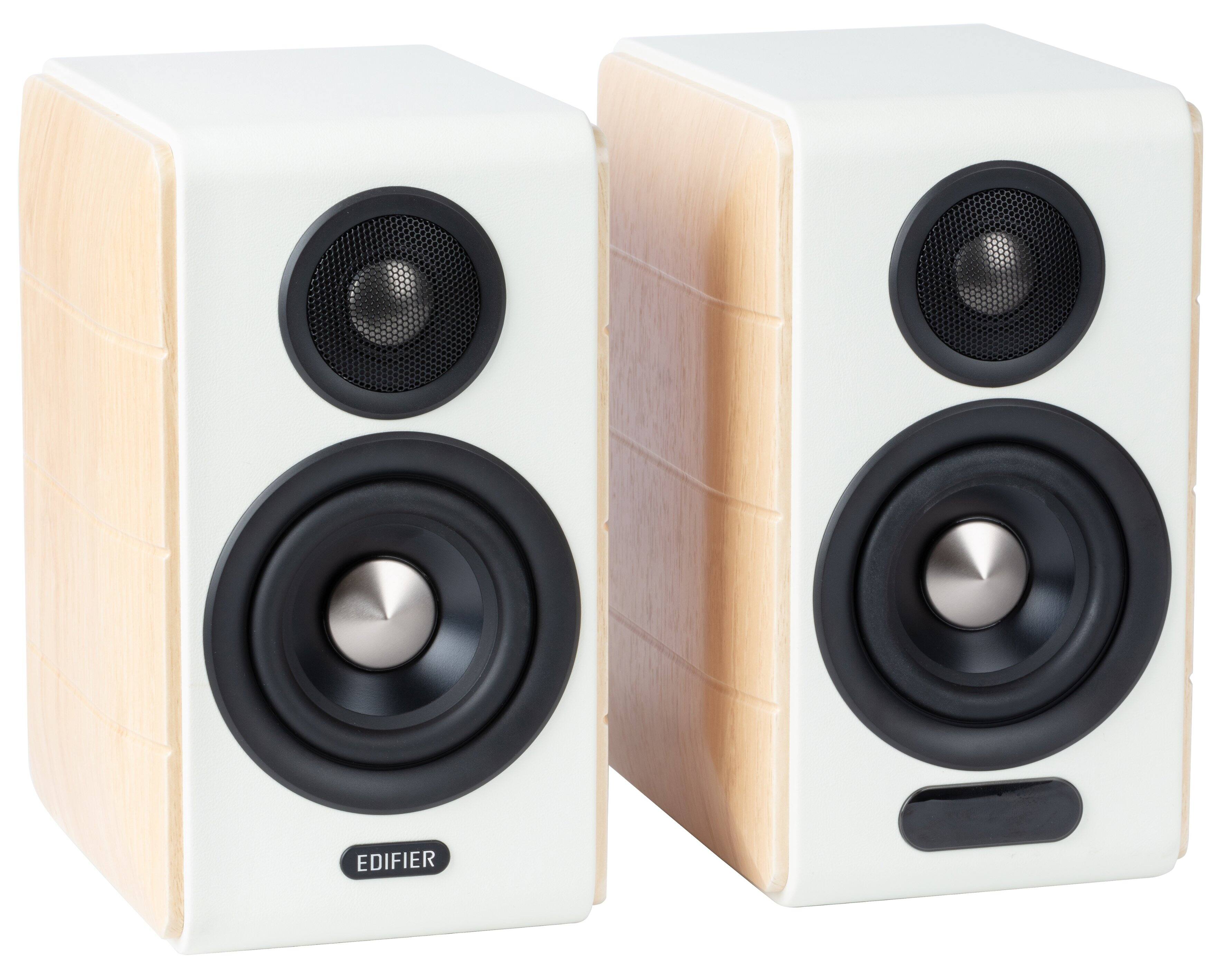 Angle. Edifier - S880DBMKII Audiophile Hi-Fi/Hi Res Active Bookshelf 2.0 Speakers, Computer Speakers - White.