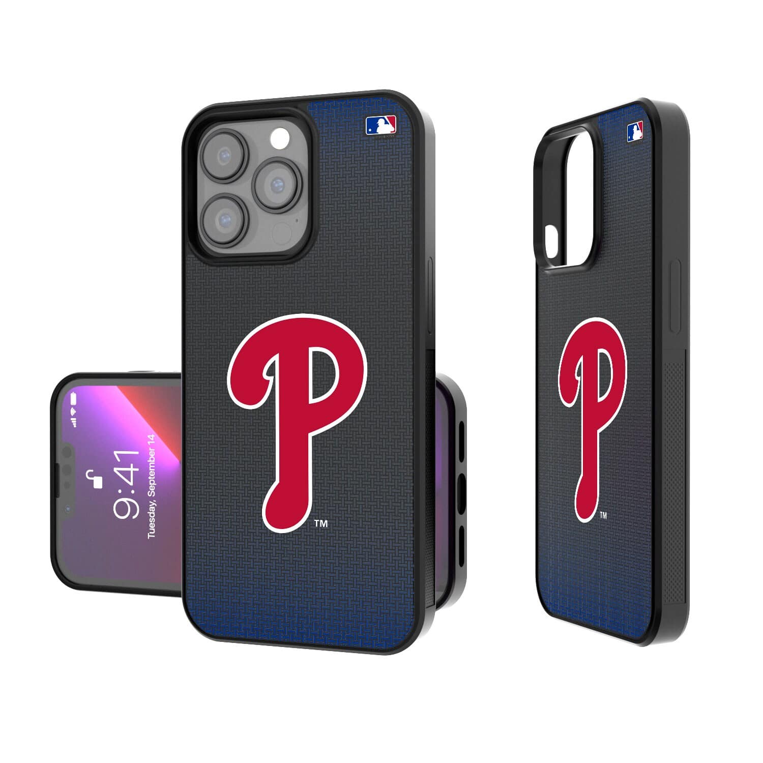 Keyscaper - MLB - Philadelphia Phillies - Linen Logo iPhone Bump Case - 15 Plus - Black price history on PriceWatchPro