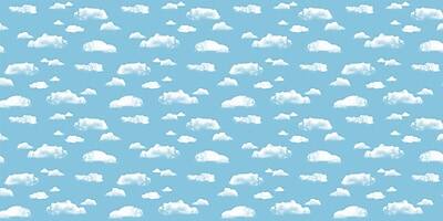 Alt View 1. Fadeless - Paper Roll, 48" x 50' - Clouds.