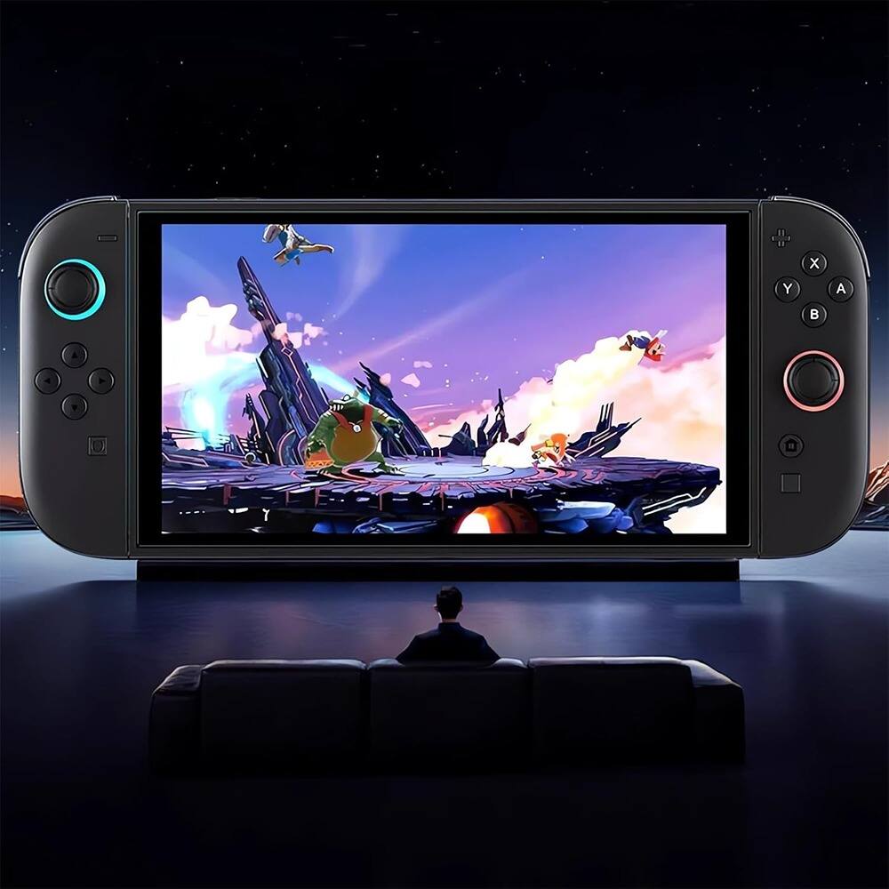 Left. PARKER SLATER - 3 Pack Screen Protector for Nintendo Switch 2 2025, 7.9 Inch, Tempered Glass, Bubble-Free, Shockproof, Easy Installation.