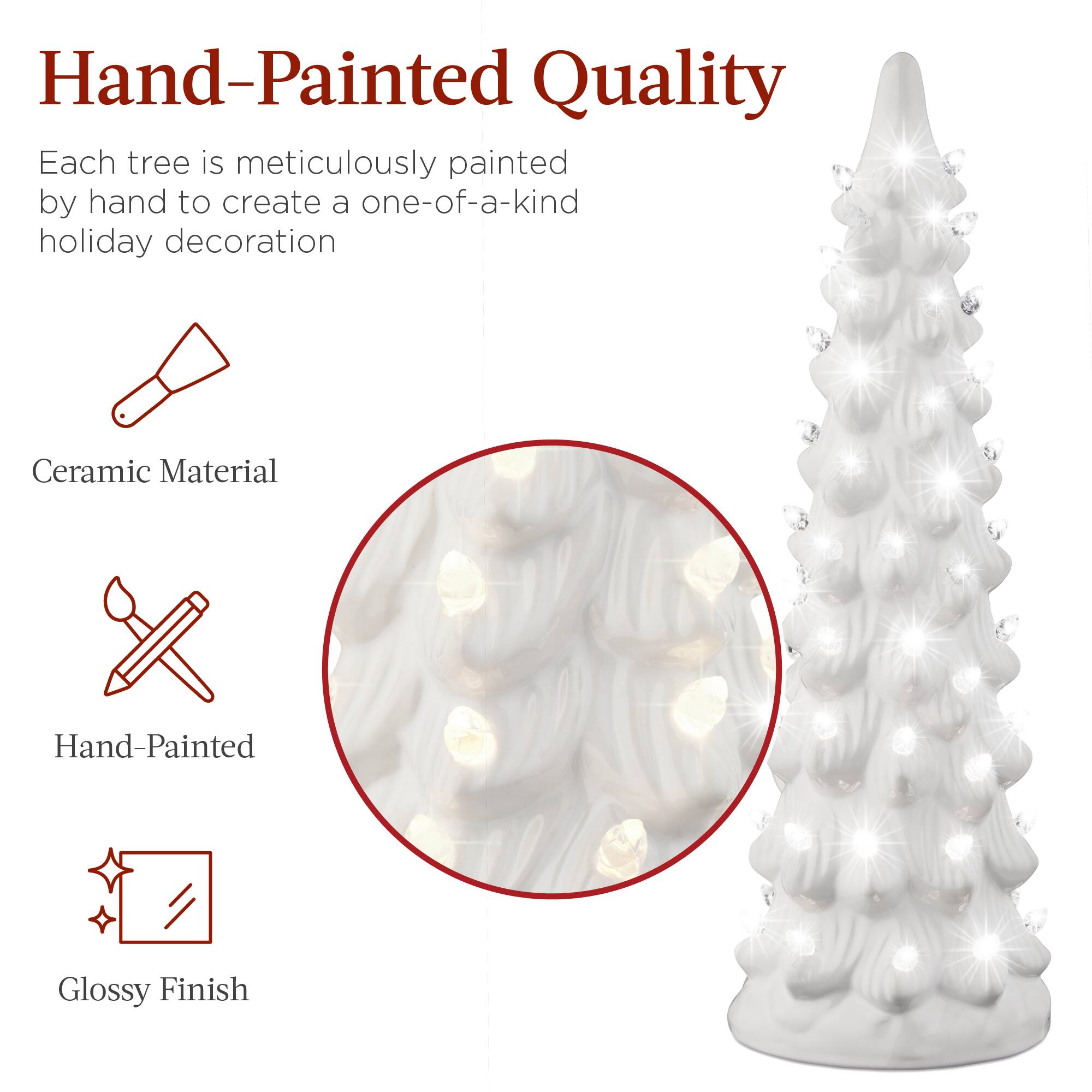 Hand-Painted Quality

Each tree is meticulously painted by hand to create a one-of-a-kind holiday decoration

- Ceramic Material
- Hand-Painted
- Glossy Finish