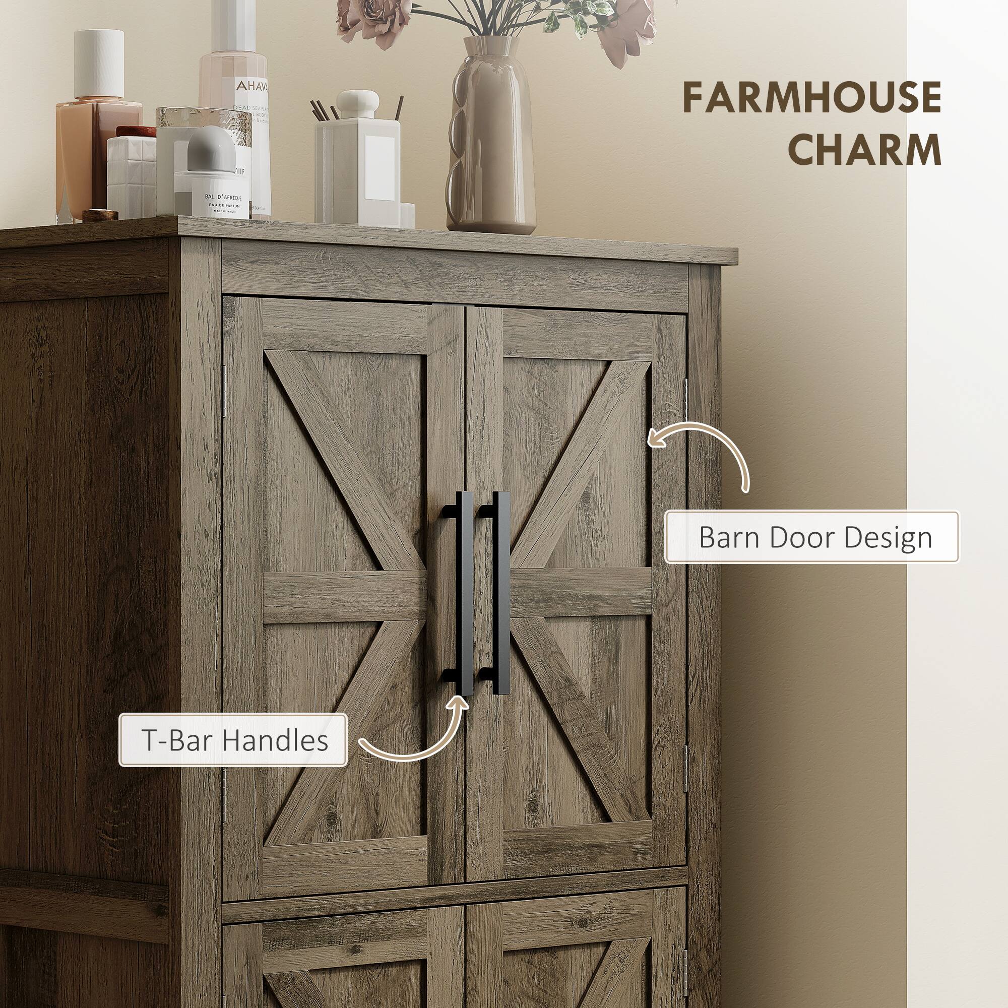 AHA A FARMHOUSE CHARM - Barn Door Design - T-Bar Handles