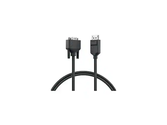 Front. Alogic - Alogic Display Port to VGA Cable Elements Series Male to Male 1m EL2DPVGA01 - Dark Gray.