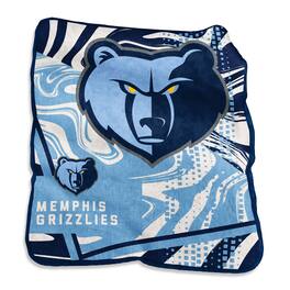 Logo Brands - Memphis Grizzlies 50" x 60" Swirl Raschel Throw Blanket - Multicolor