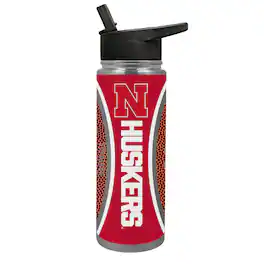 Great American Products - Nebraska Huskers 24oz. Jr. Thirst Game Ball Hydration Bottle - Brown