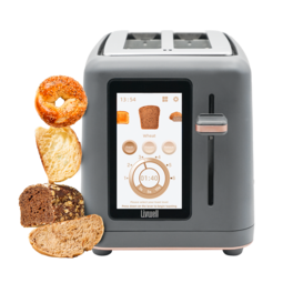 Livwell - Touch IQ 2-Slice Toaster - Matte Grey