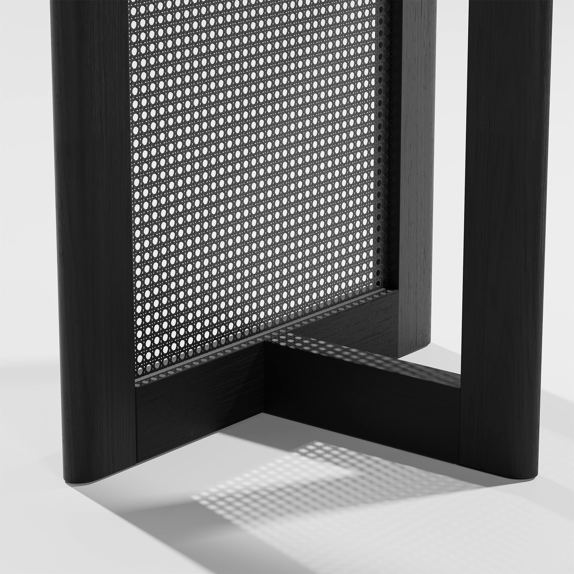 Alt View 9. PexFix - Modern Farmhouse Oak Dining Table | Oval Rattan & Solid Wood, Double Pedestal Base for 6, 67-Inch - Black.