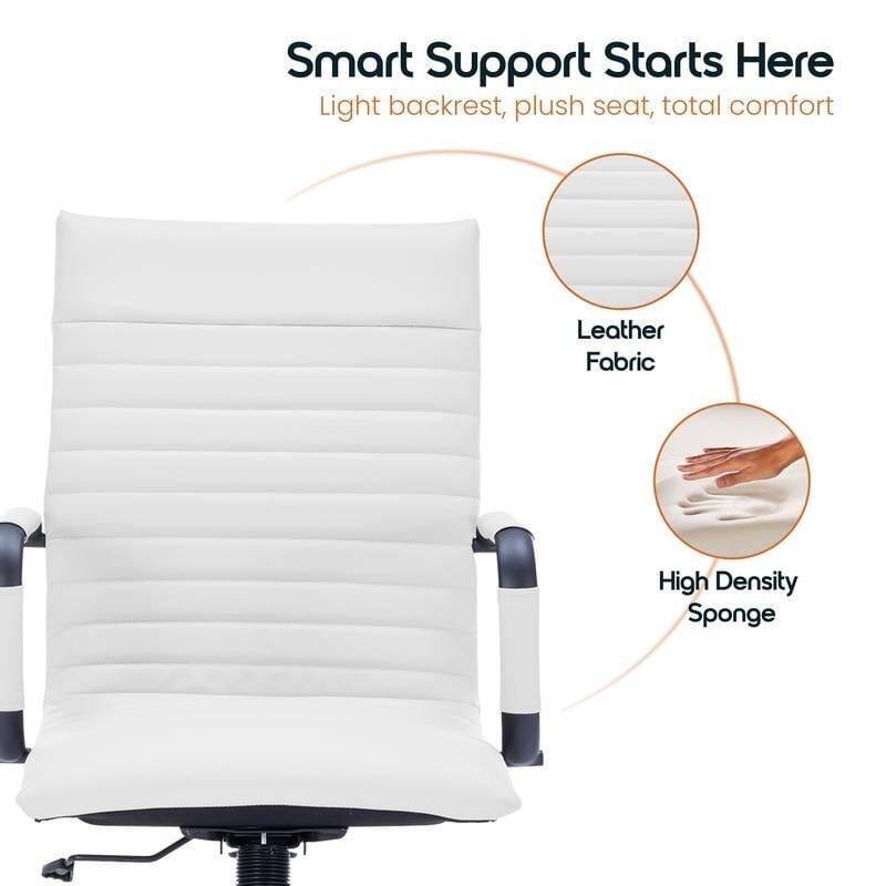 Smart Support Starts Here  
Light backrest, plush seat, total comfort  

- Leather Fabric  
- High Density Sponge