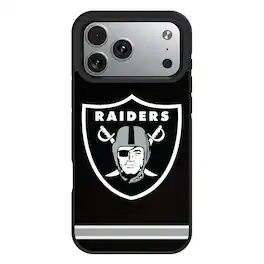 Keyscaper - NFL - Las Vegas Raiders Bump Case with 8.2ft Drop Protection - 13 Pro Max - Multicolor