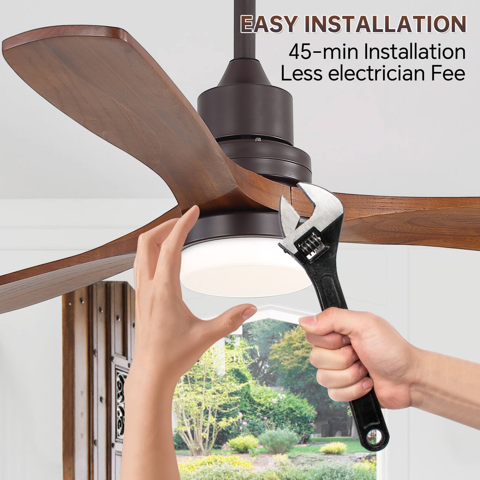 EASY INSTALLATION  
45-min Installation  
Less electrician Fee