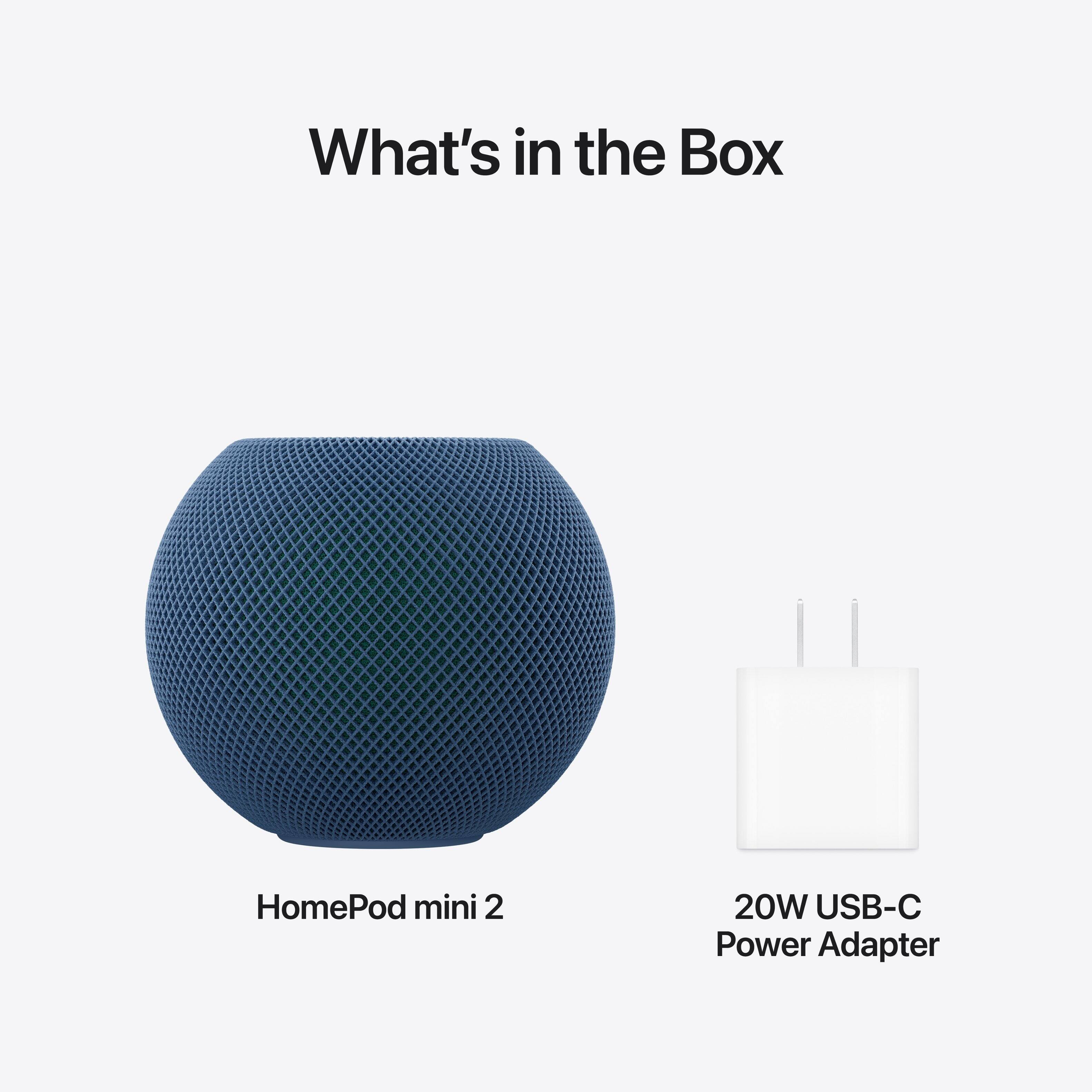 What's in the Box

HomePod mini 2

20W USB-C Power Adapter