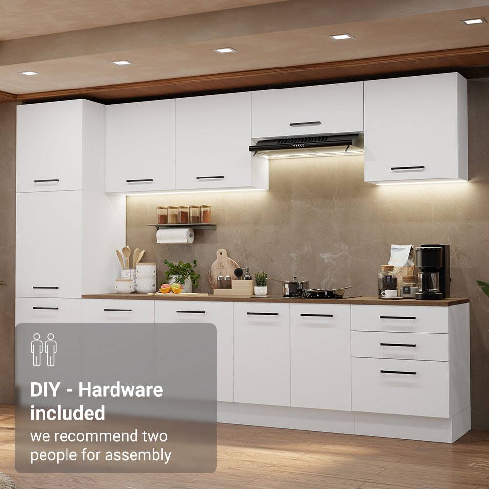 DIY - Hardware included  
we recommend two people for assembly