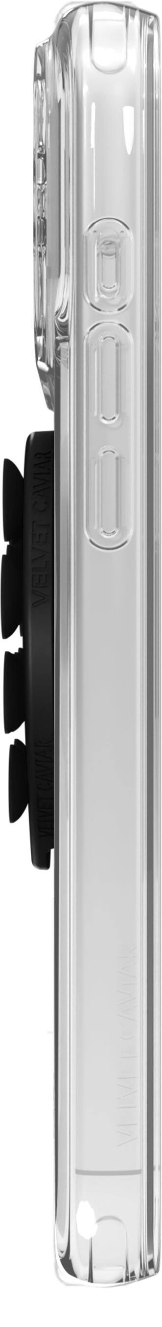 Alt View 3. VELVET CAVIAR - Magnetic Heart Suction Mount - Black.