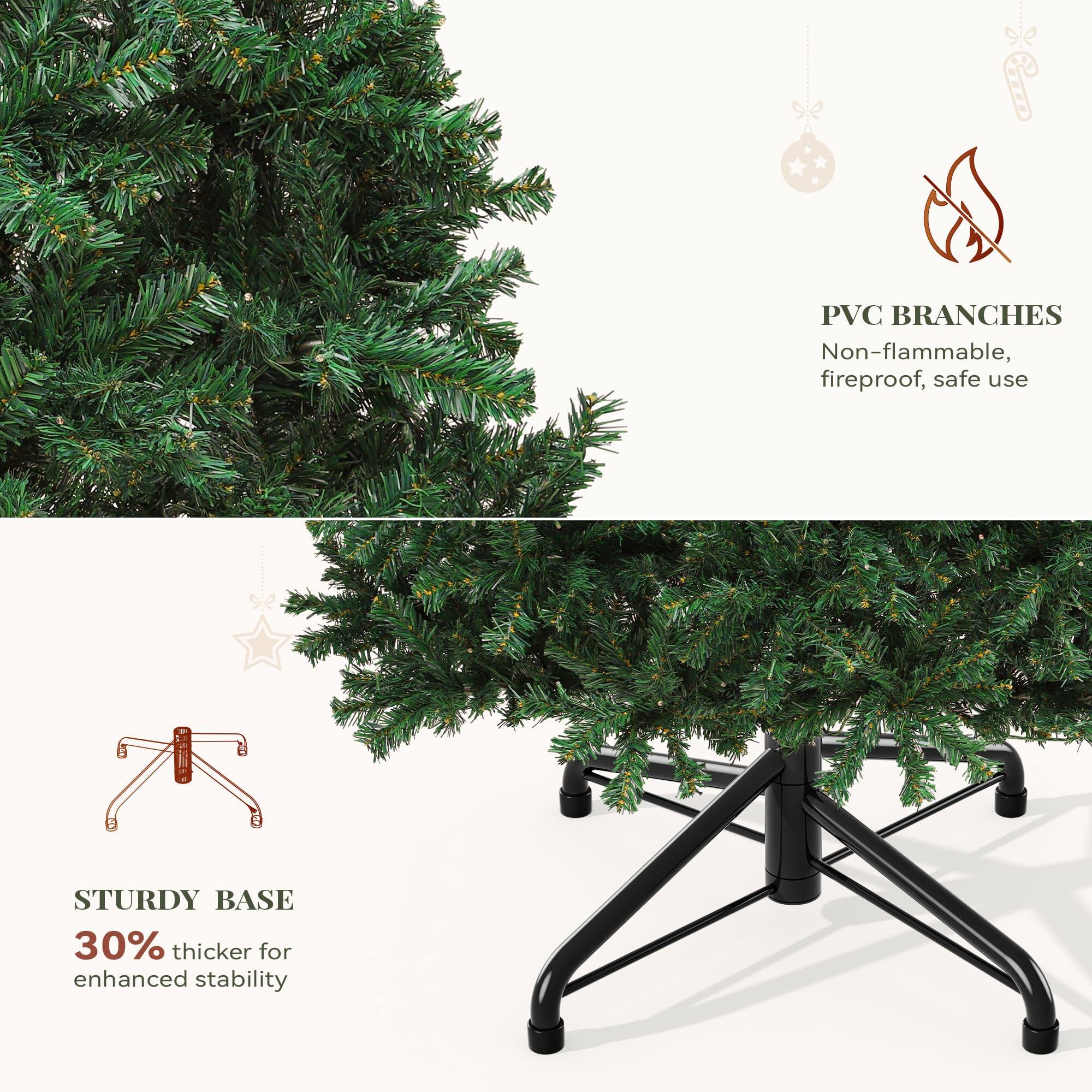 PVC BRANCHES  
Non-flammable, fireproof, safe use  

STURDY BASE  
30% thicker for enhanced stability