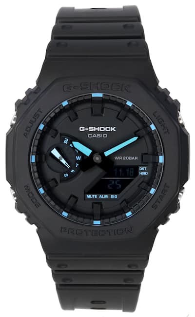 Casio G Shock Neon Accent Analog Digital Quartz GA 2100 1A2 GA2100 Casio G Shock Neon Accent Analog Digital Quartz GA 2100 1A2 GA2100