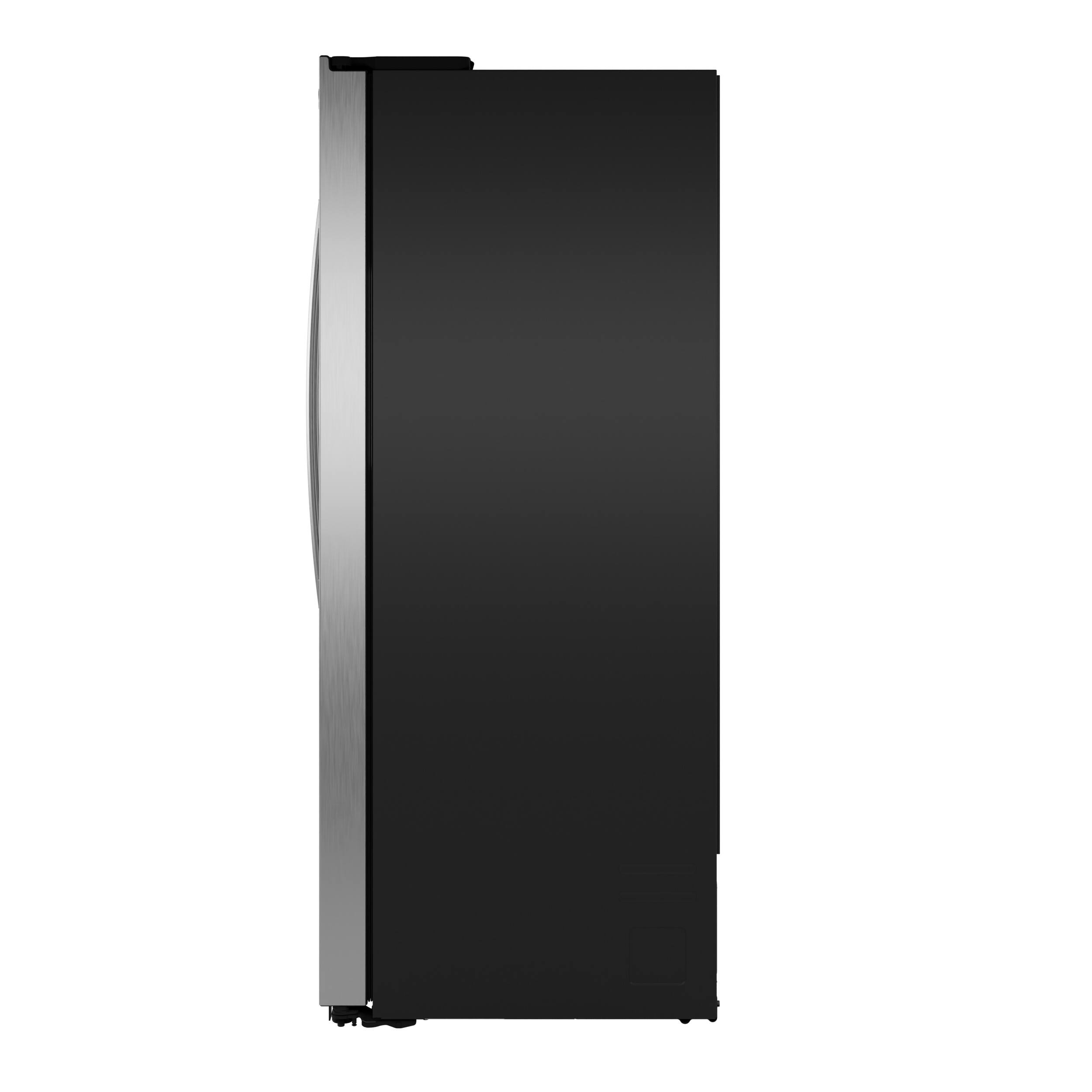 Alt View 36. GE - 36 in. Wide 23.6 Cu. Ft. Counter Depth Side-By-Side Refrigerator with Extra Tall Dispenser and In-Door Icemaker - Stainless Steel.