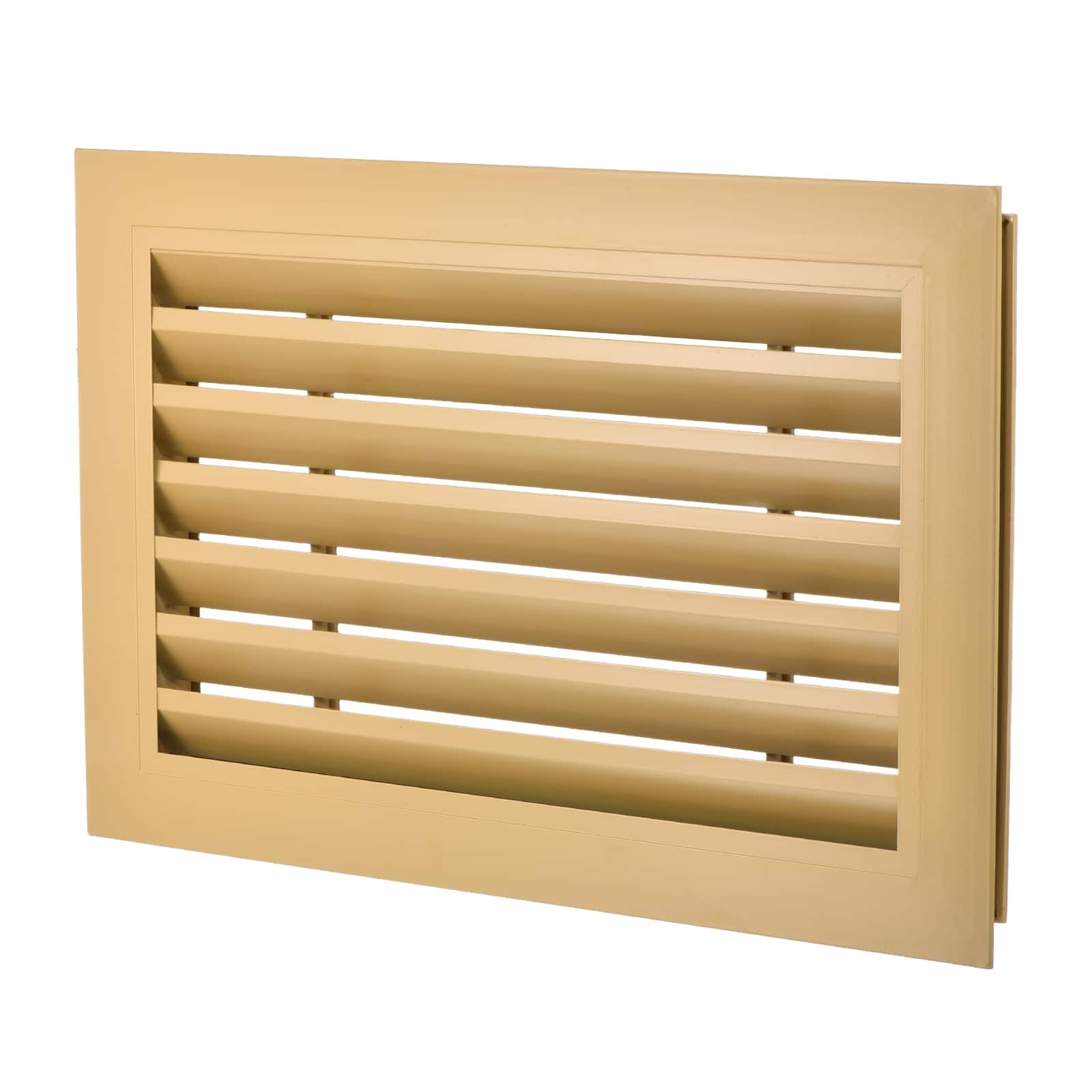 Unique Bargains - 16" x 10" Door Air Vent Cover, Anodized Aluminum Alloy Louvered Grille Guard for Cabinet Wardrobe Door - Black