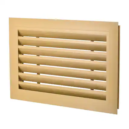 Front. Unique Bargains - 16" x 10" Door Air Vent Cover, Anodized Aluminum Alloy Louvered Grille Guard for Cabinet Wardrobe Door - Black.