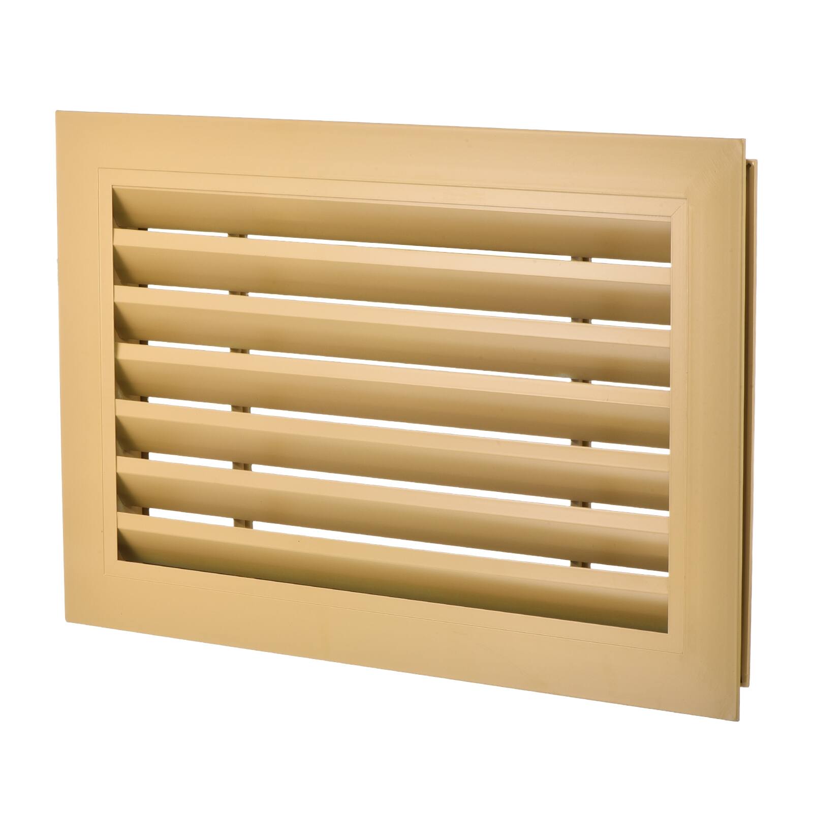 Front. Unique Bargains - 16" x 10" Door Air Vent Cover, Anodized Aluminum Alloy Louvered Grille Guard for Cabinet Wardrobe Door - Black.