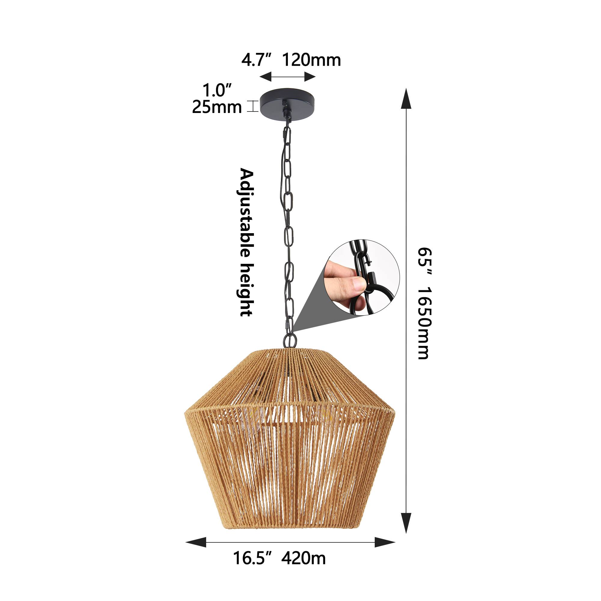 4.7" 120mm  
1.0" 25mm  
Adjustable height  
65" 1650mm  
16.5" 420mm