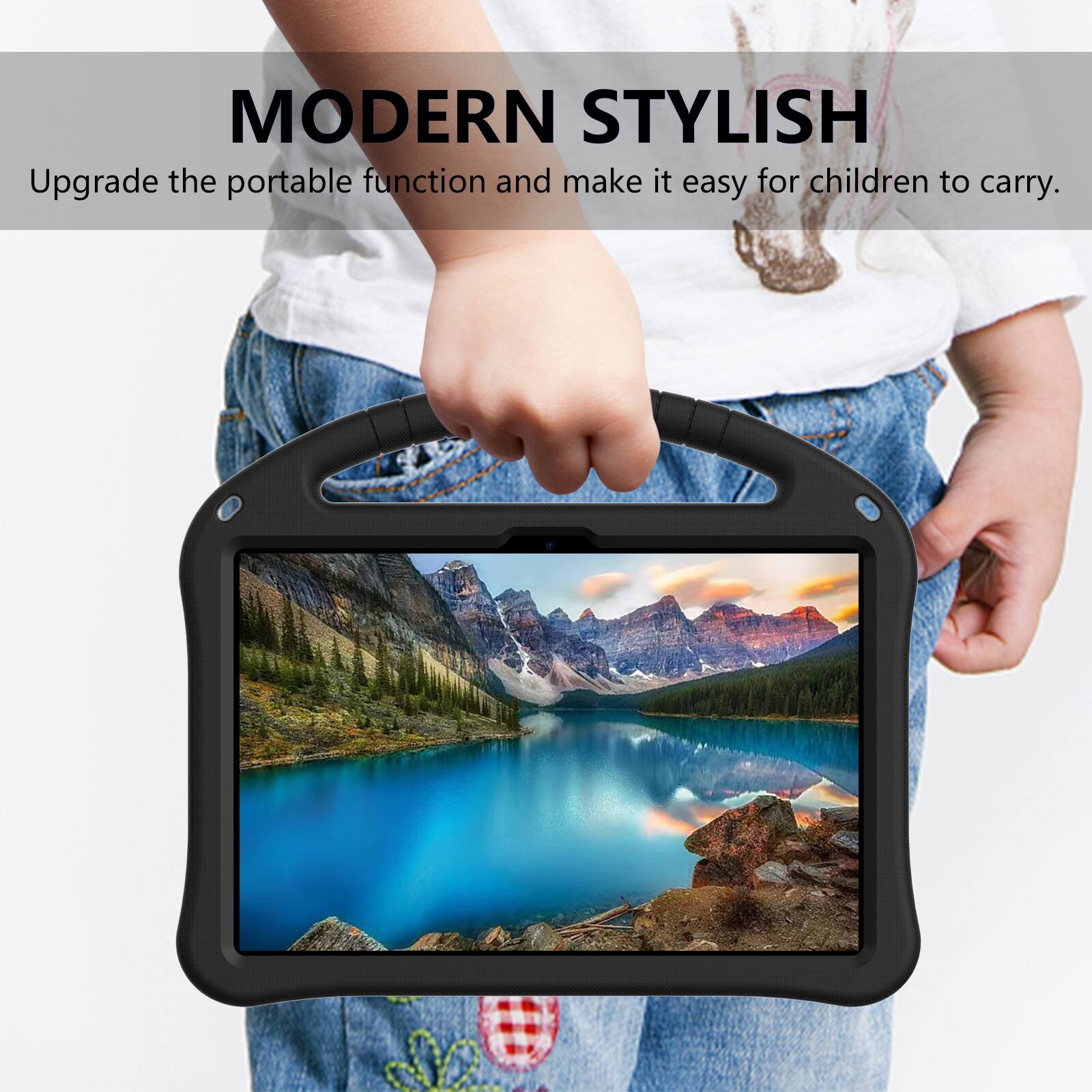 MODERN STYLISH  
Upgrade the portable function and make it easy for children to carry.