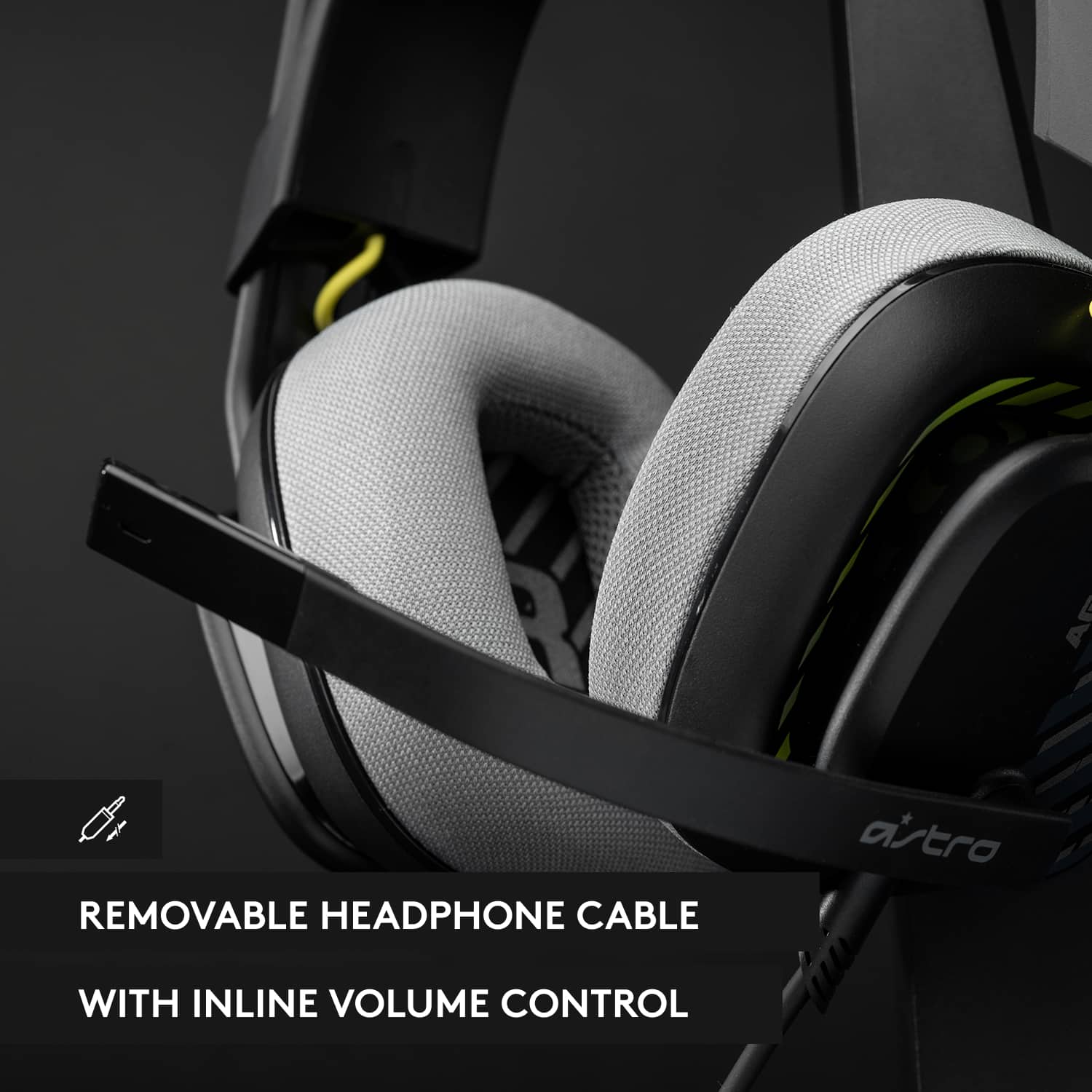 Removable Headphone Cable with Inline Volume Control