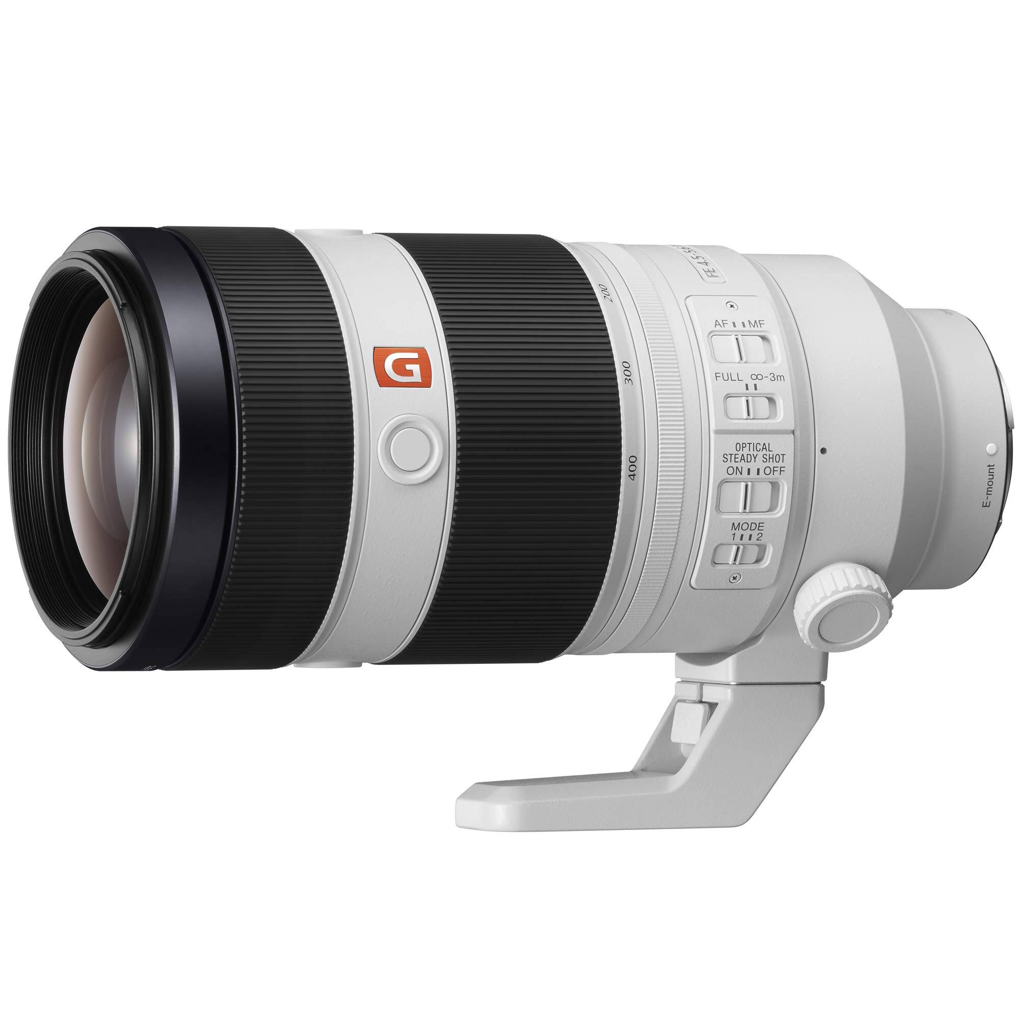 Sure, here is the corrected and grouped text from the image:

- FE 4559 AF LIME - M G 300 FULL 00-3m - 1. 400 OPTICAL STEADY SHOT ON ONIIO I - OFF MODE 1 - 1112 2 E-mount

- AF/MF
- FULL ∞-3m
- OPTICAL STEADY SHOT ON/OFF
- MODE 1/2
- E-mount