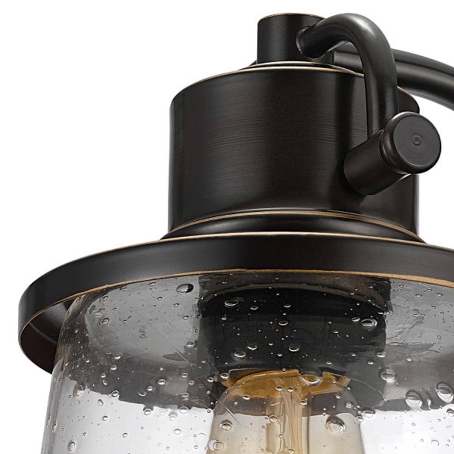 Left. Globe Electric - Globe Electric Charlie 1-Light Oil Rubbed Bronze Rustic Wall Sconce.
