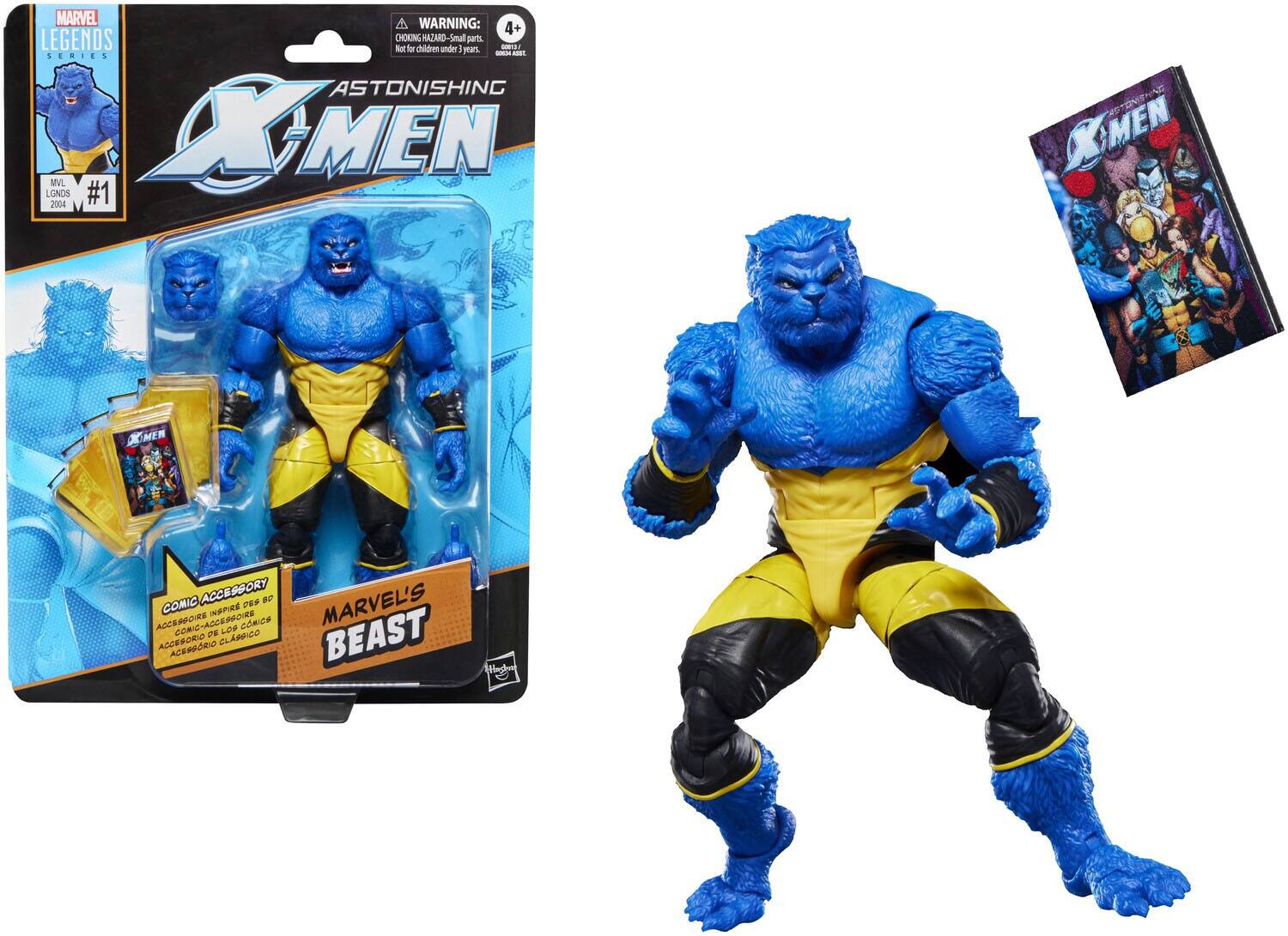 Hasbro - Collectibles - Astonishing X-Men - Marvel Legends - Marvel's Beast Action Figure - COLLECTIBLES - Multicolor
