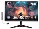 27" NITRO TORM DOCK I I : FULL HD 1920X1080 Up to 200Hz 0.5 ms Premium FreeSync sRGB d Tit acer