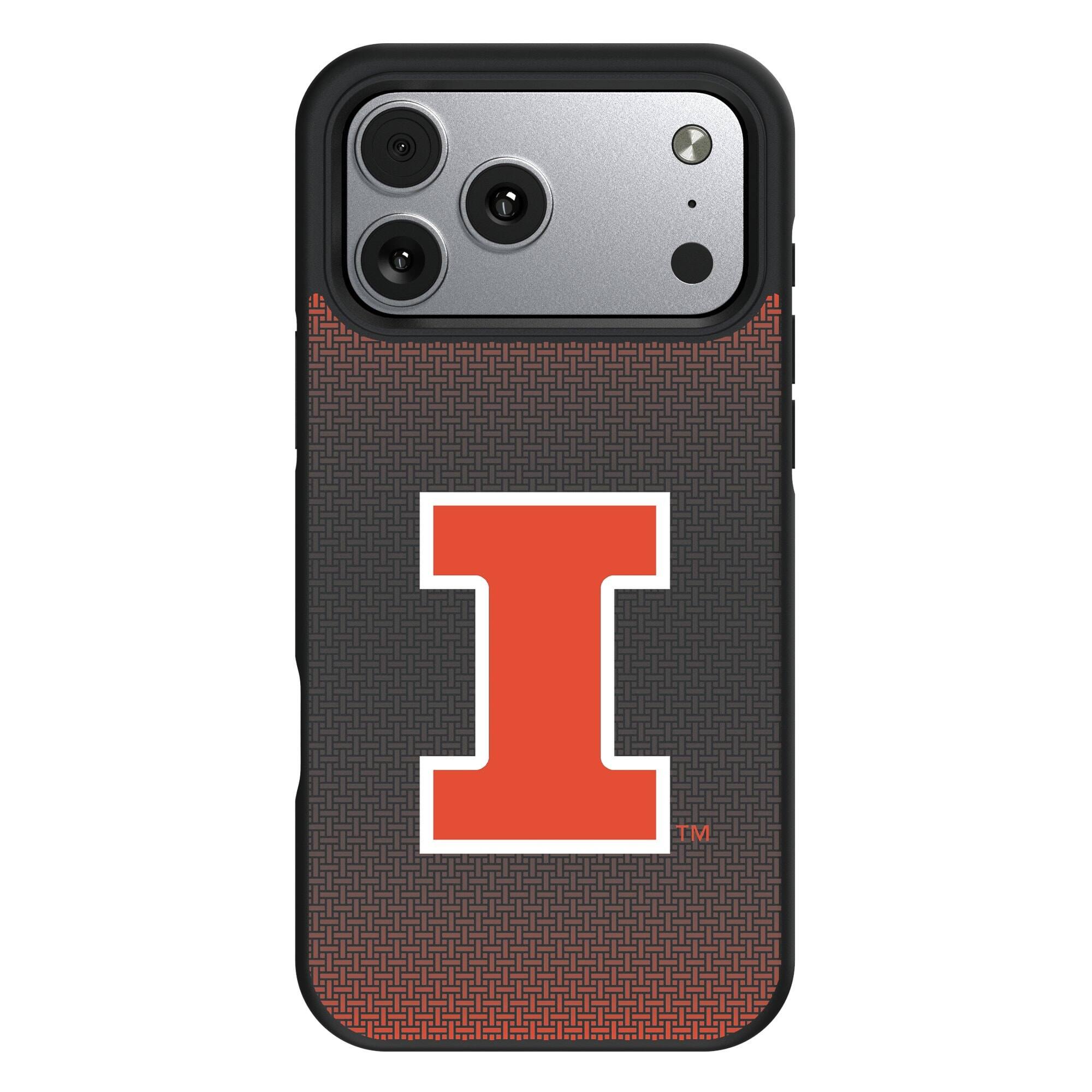 Front. Keyscaper - Illinois Fighting Illini Bump Case with 8.2ft Drop Protection - 15 - Black.