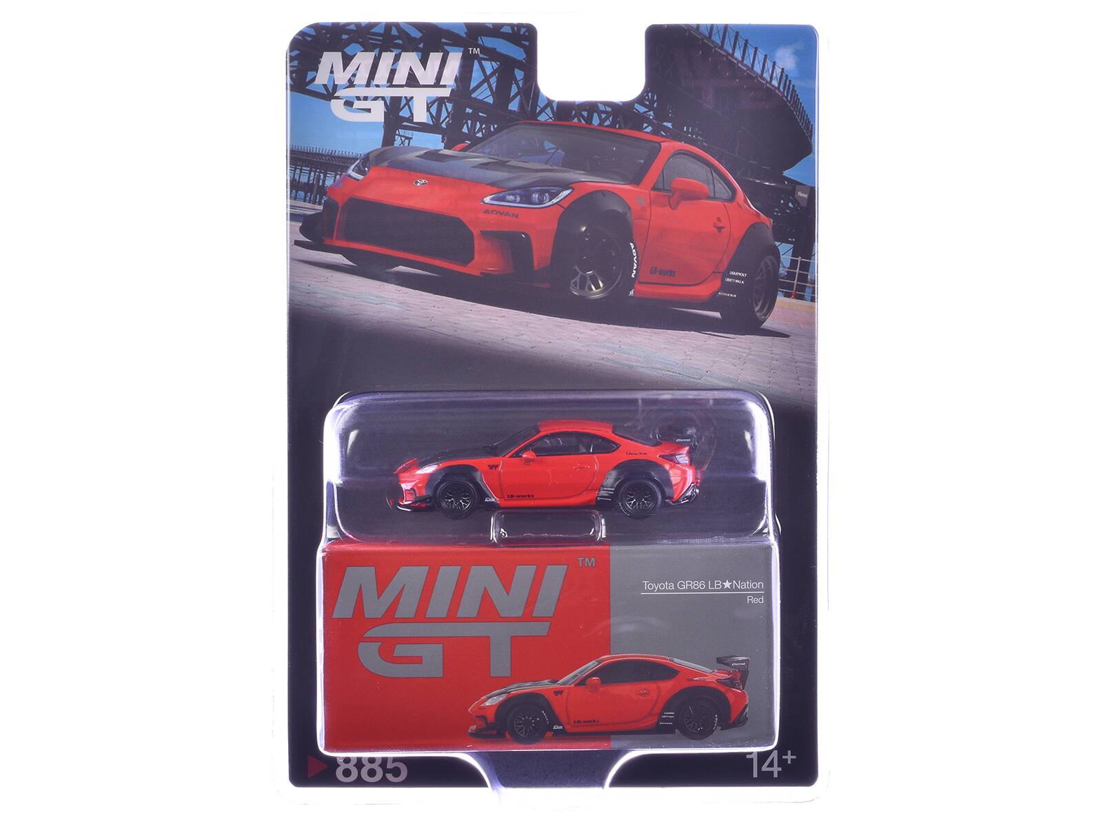 IM MINI SVT ADVAN AGVAN (A-eots S - TM Toyota GR86 LB * Nation MINI Red GT 885 14+