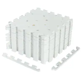 Boyel Living - EVA Interlocking Foam Floor Tiles for Floor and Joint Protection - Light Gray