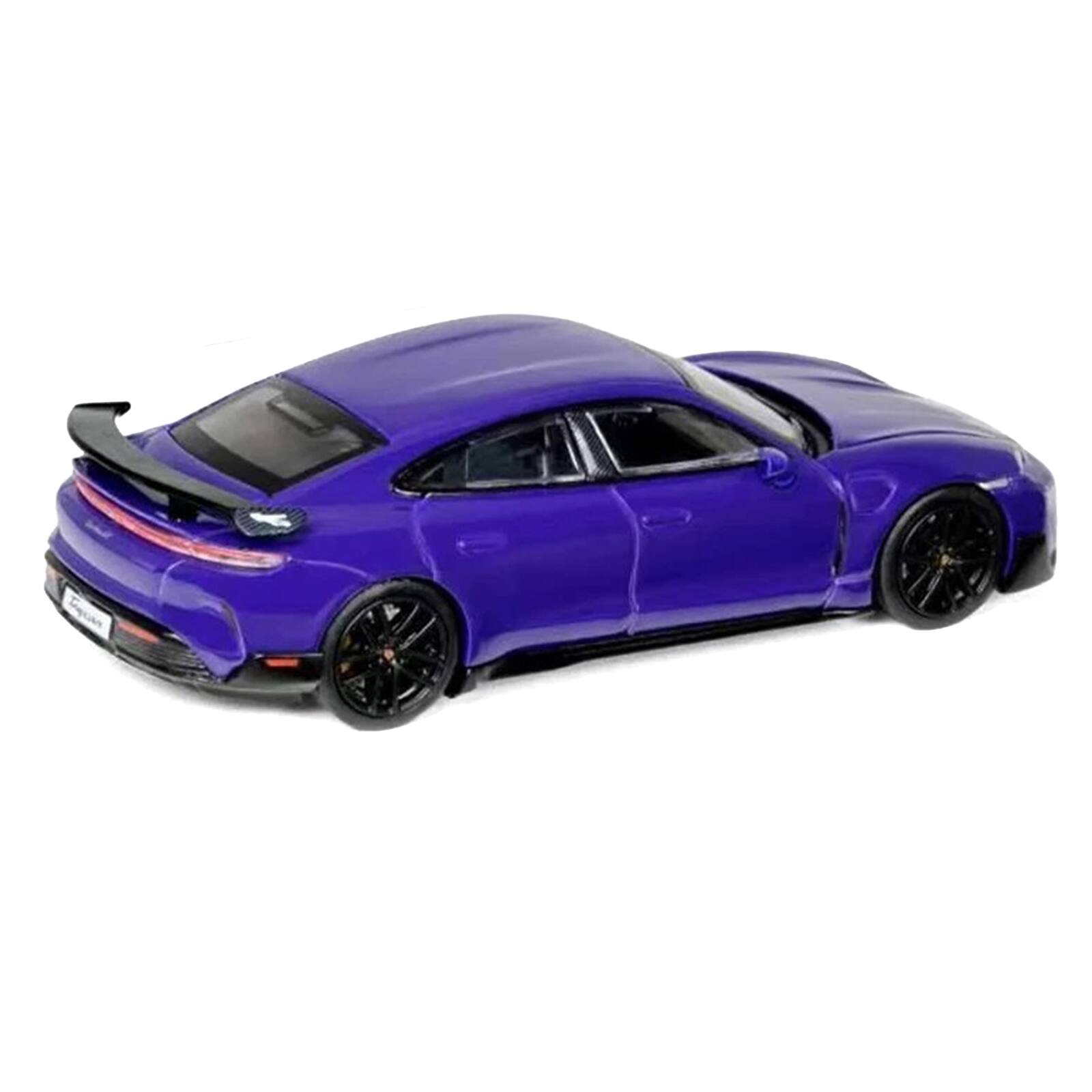 Alt View 3. Trends Hobby - Porsche Taycan Turbo GT Purple 1/64 Diecast Model Car by Trends Hobby.