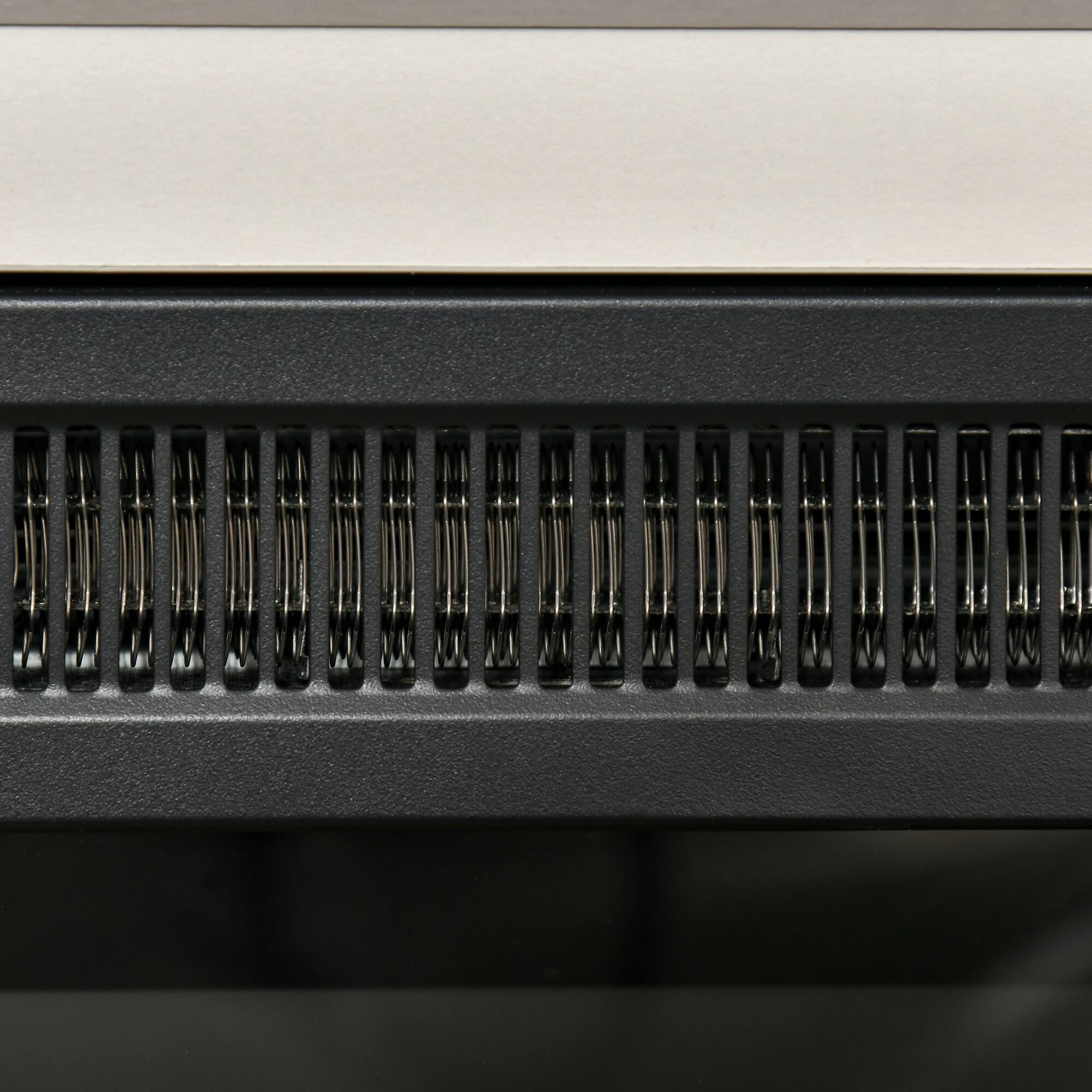 Alt View 4. Homcom - 32" Electric Fireplace with Mantel, Freestanding Heater with LED Log Flame, Overheat Protection and Remote Control.