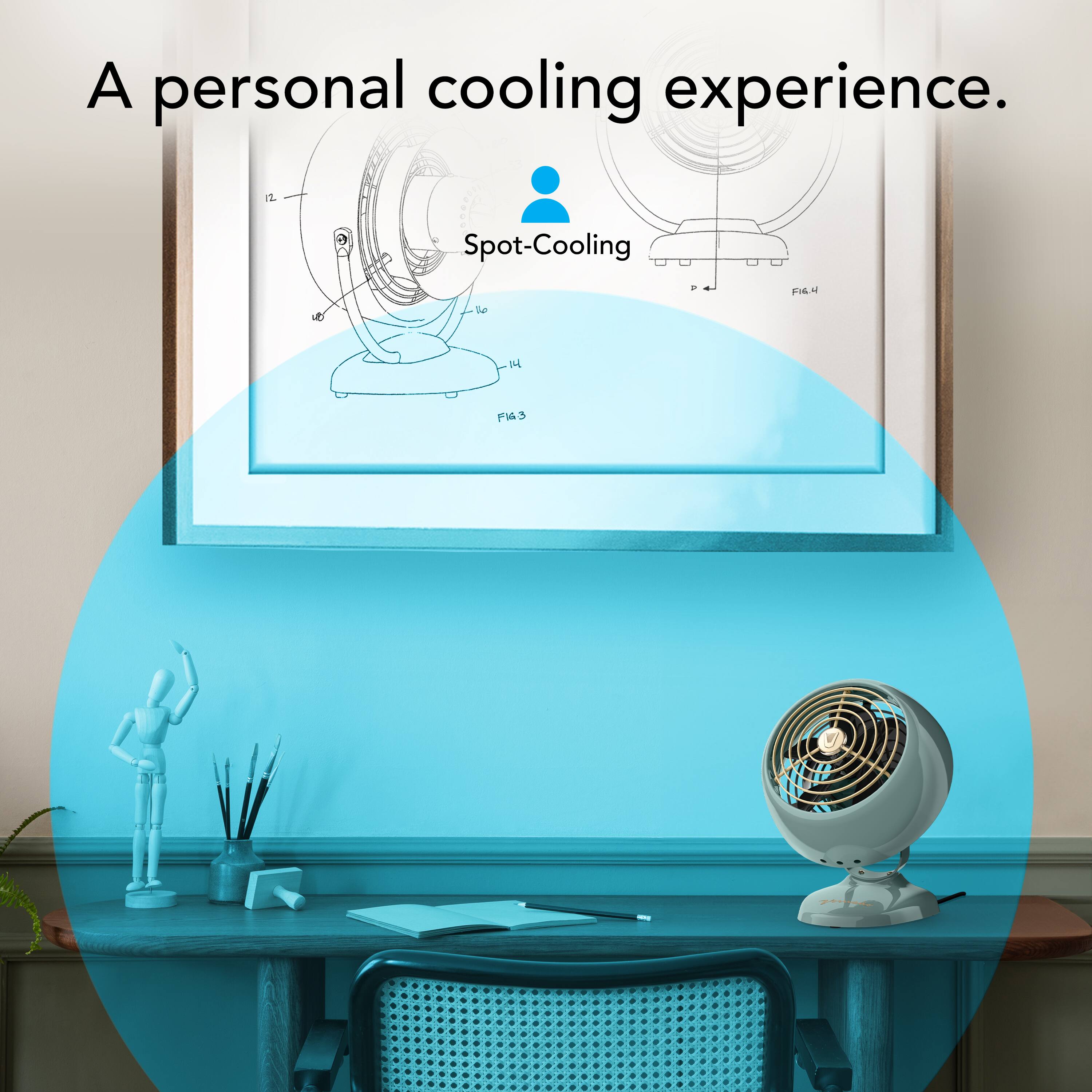 A personal cooling experience. Spot-Cooling.