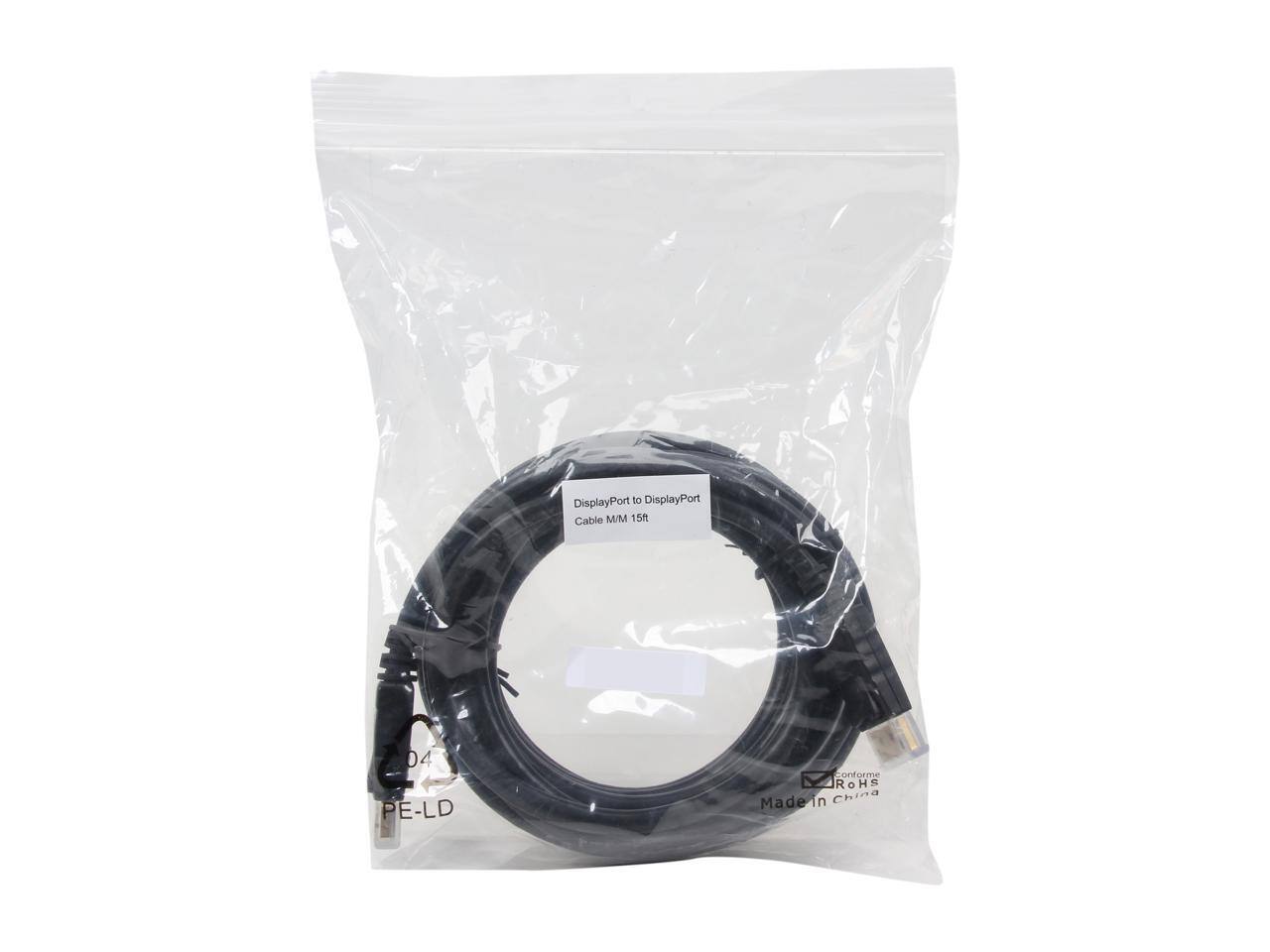 DisplayPort to DisplayPort Cable M/M 15ft  
04 PE-LD  
CONTENME RoHS Made in China