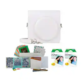 Fujifilm - Instax Square Film Twin Pack (40 Exposures) with Case and Storage Box