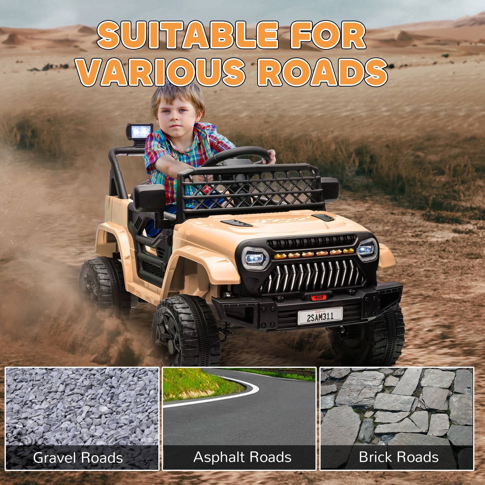 SUITABLE FOR VARIOUS ROADS

Gravel Roads
Asphalt Roads
Brick Roads