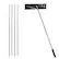 Front. Costway - 20 FT Aluminum Snow Roof Rake Adjustable Sectional Snow Removal Tool - Black + Gray.