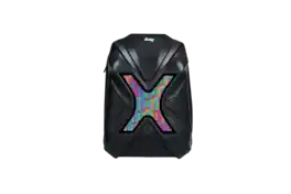 Loheer - LED Smart Backpack with Programmable Pixel Display, Bluetooth Control and Expandable Storage - Black